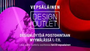 Vepsäläisen design outlet -mainos